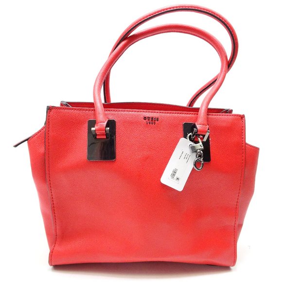 Bags | New Guess Gabi Satchel Red Handbag | Poshmark